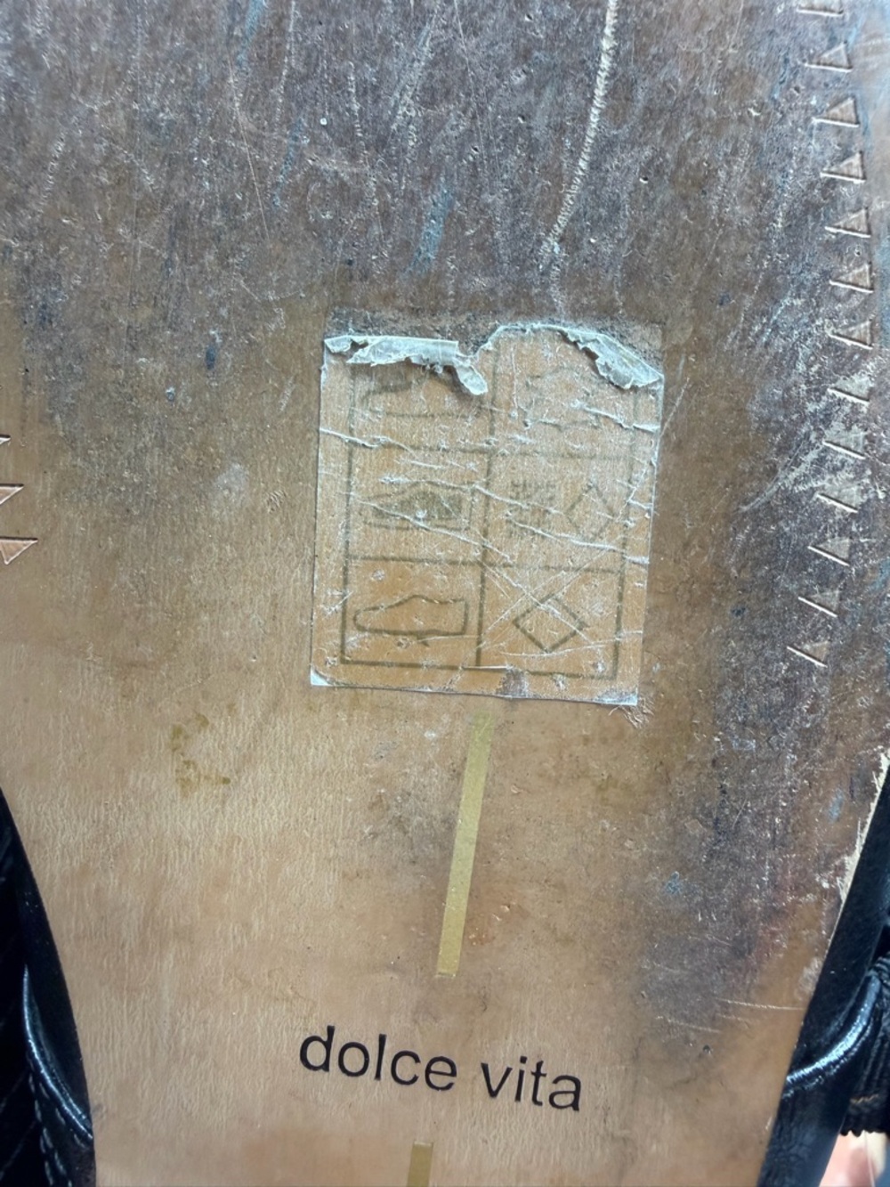 Dolce Vita Arora ballet flats black leather Mary Jane buckle sz 7.5 square toe - Picture 6 of 7